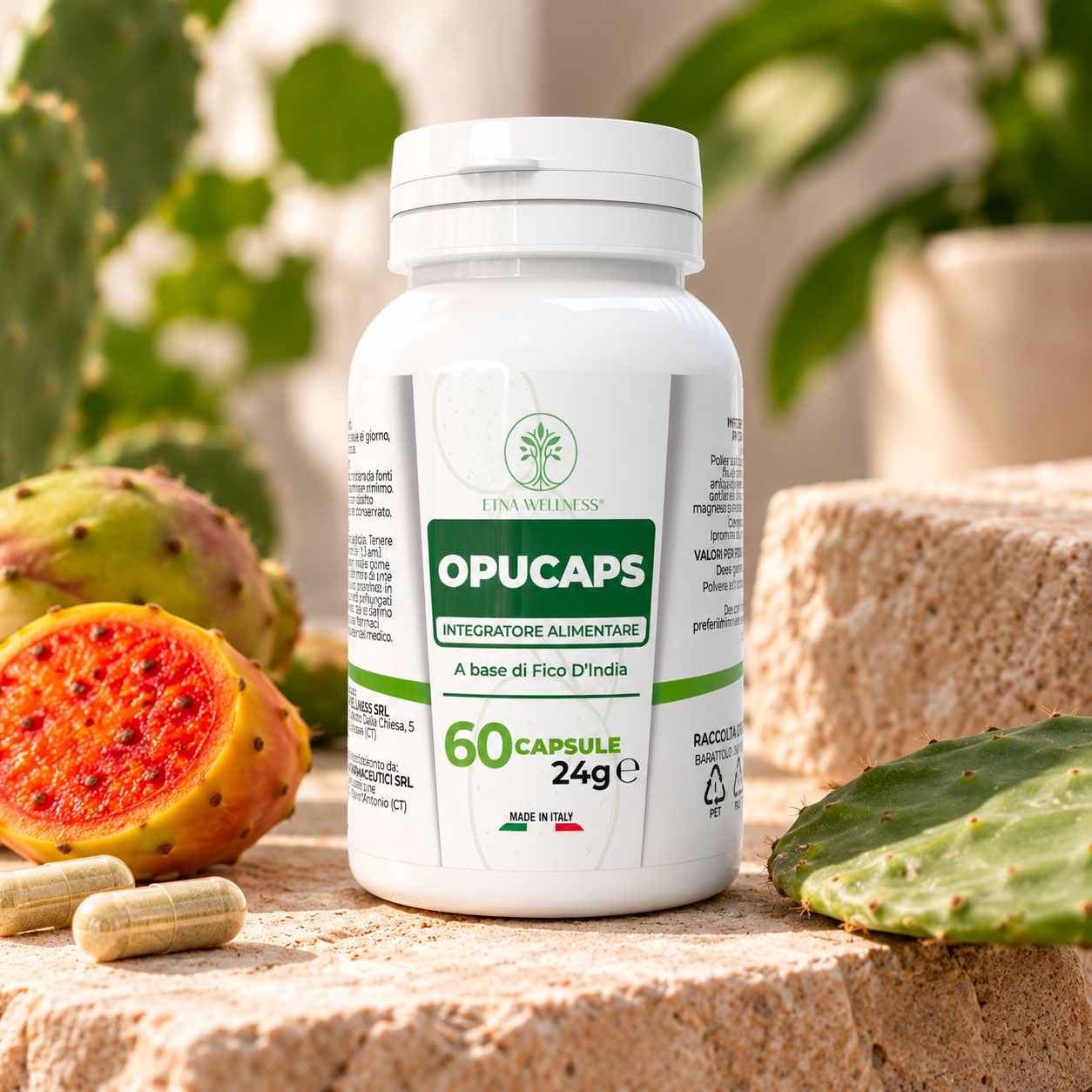 Opucaps, extracto de higo chumbo de Etna Wellness